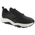 Men's Low Country-Y Lace Up Sneakers in Black Perf