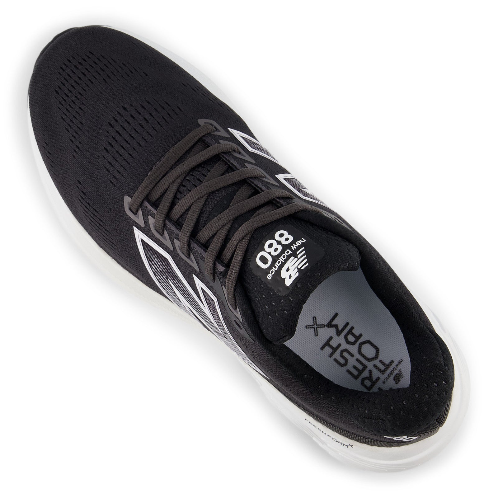 Men's Fresh Foam X 880v15 in Black with NB 103 White and Reflection