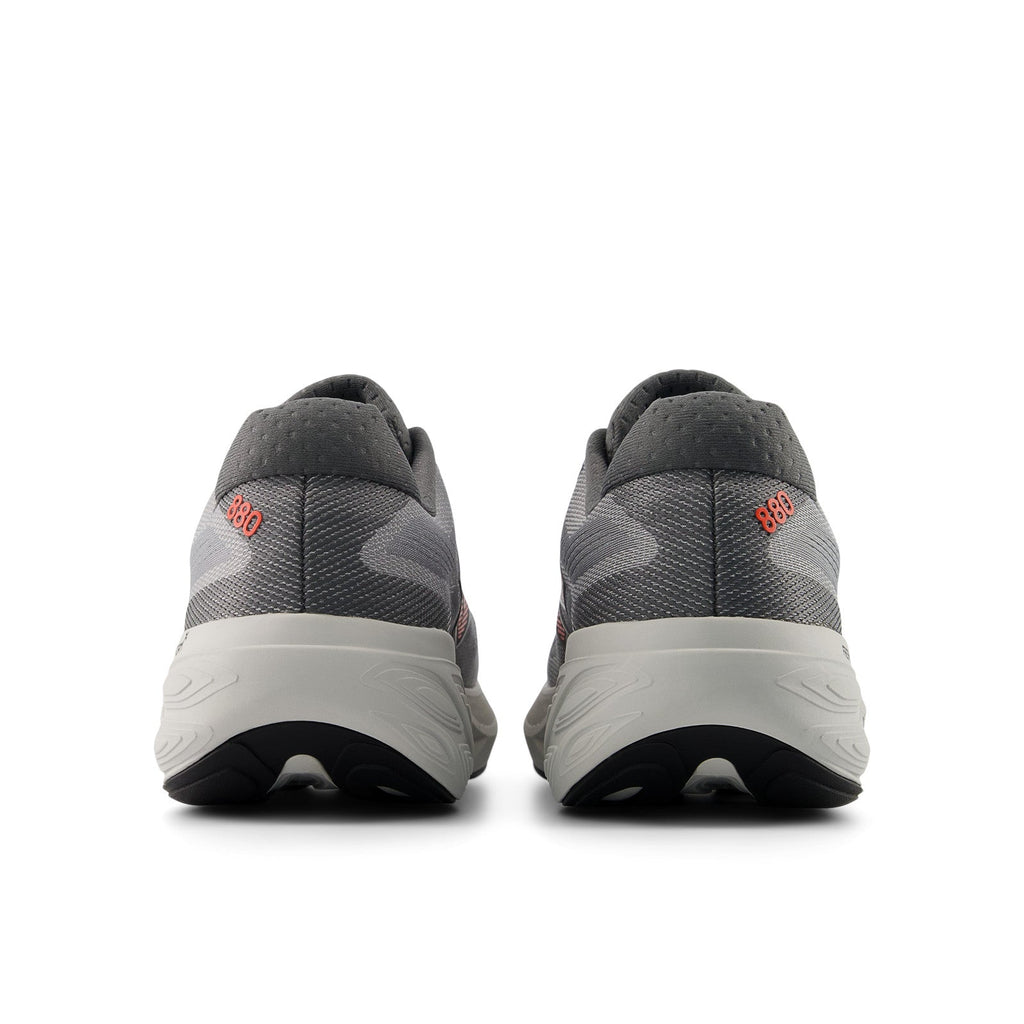 Men's Fresh Foam X 880v15 in Slate Grey with Reflection and Urgent Red