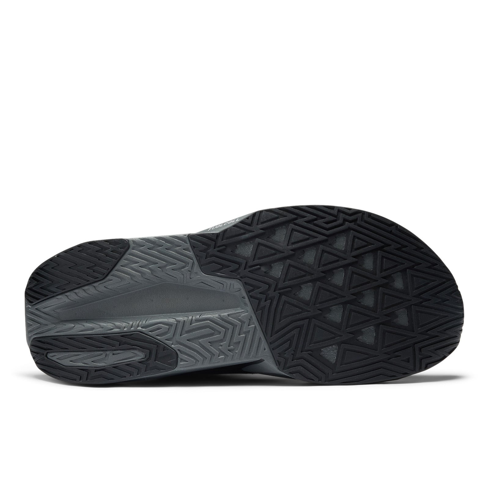 Men's FuelCell Rebel v5 in Black with Castlerock and Silver Metallic