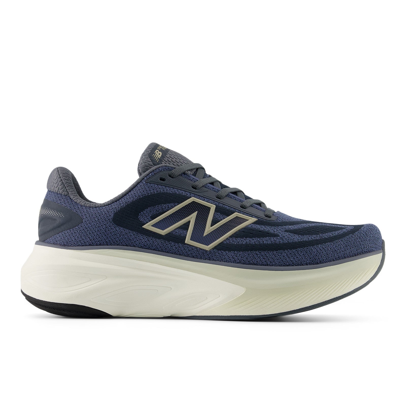 Men's Fresh Foam X More v6 in Graphite with Vintage Indigo and Shipyard