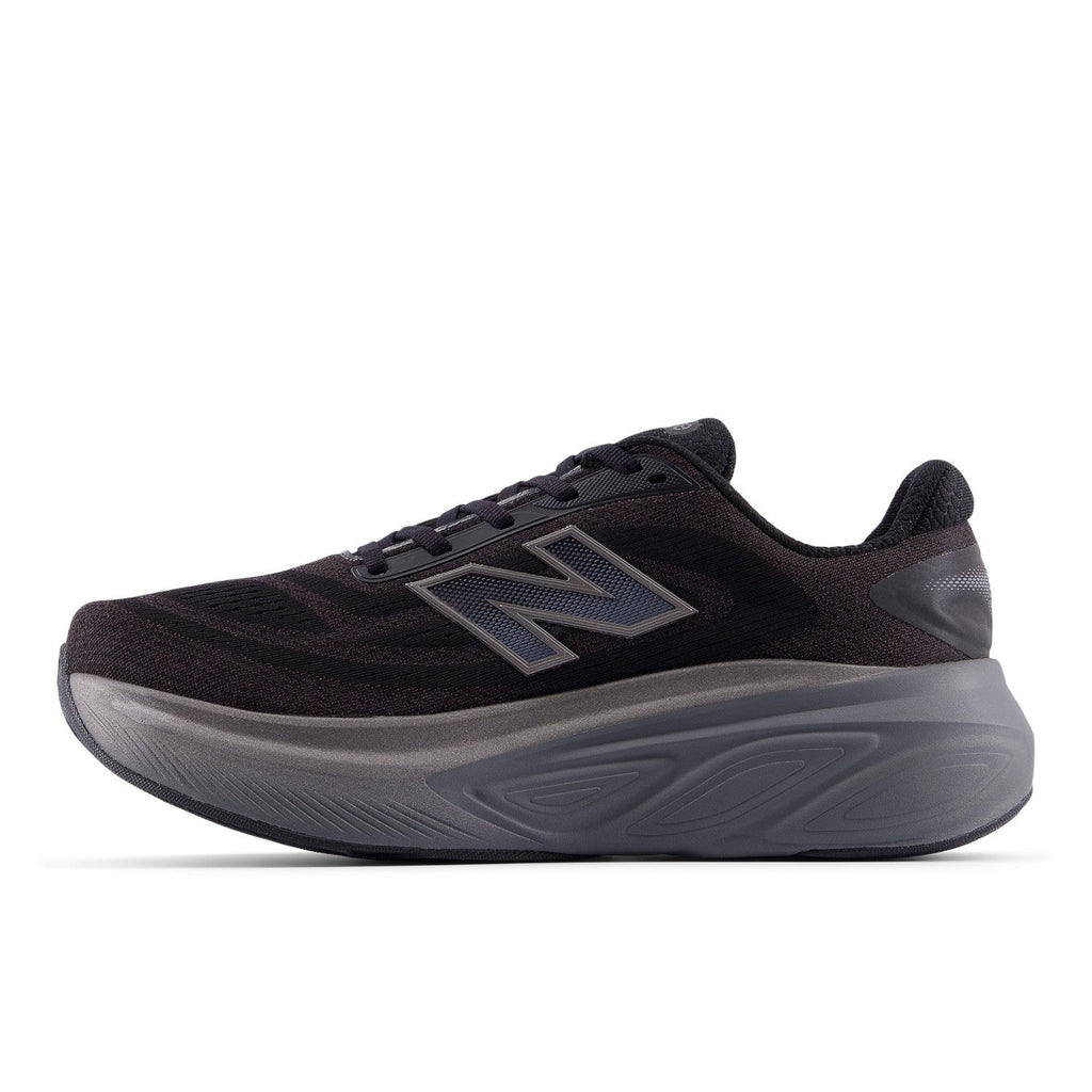 Men's Fresh Foam X More v6 in Black with Castlerock and Black Metallic