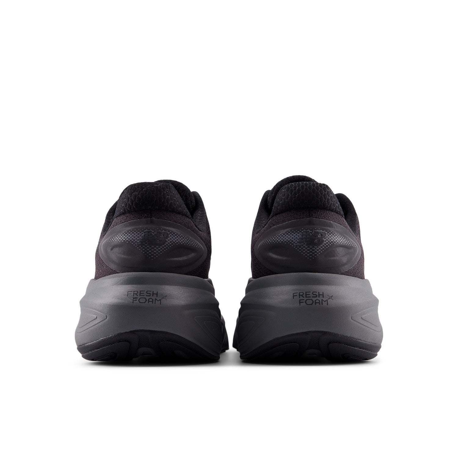 Men's Fresh Foam X More v6 in Black with Castlerock and Black Metallic