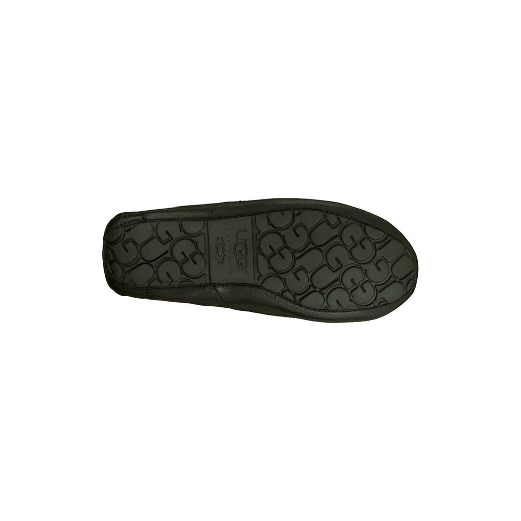 Men's Ascot Leather Slipper in Black