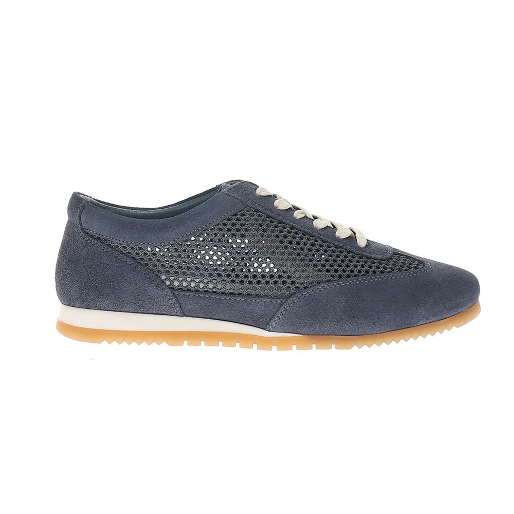 Naples Suede Mesh Lace Up Sneakers