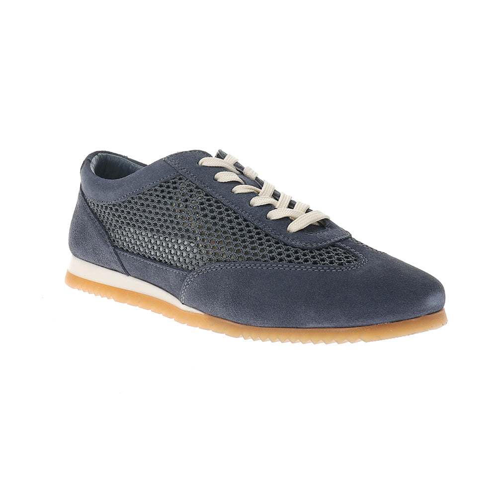 Naples Suede Mesh Lace Up Sneakers