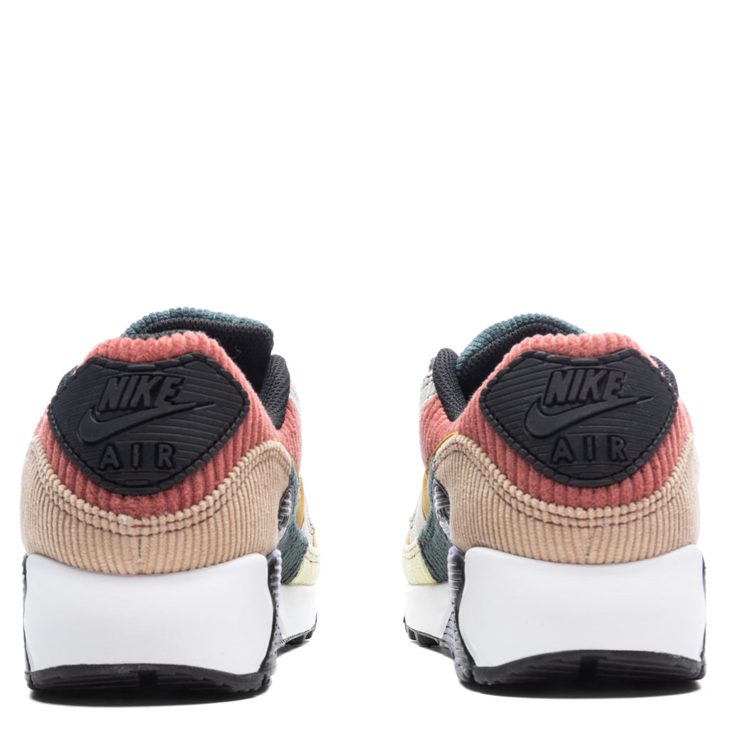Women's Air Max 90 'Multi - Corduroy' - Black/Bronzine/Red Stardust
