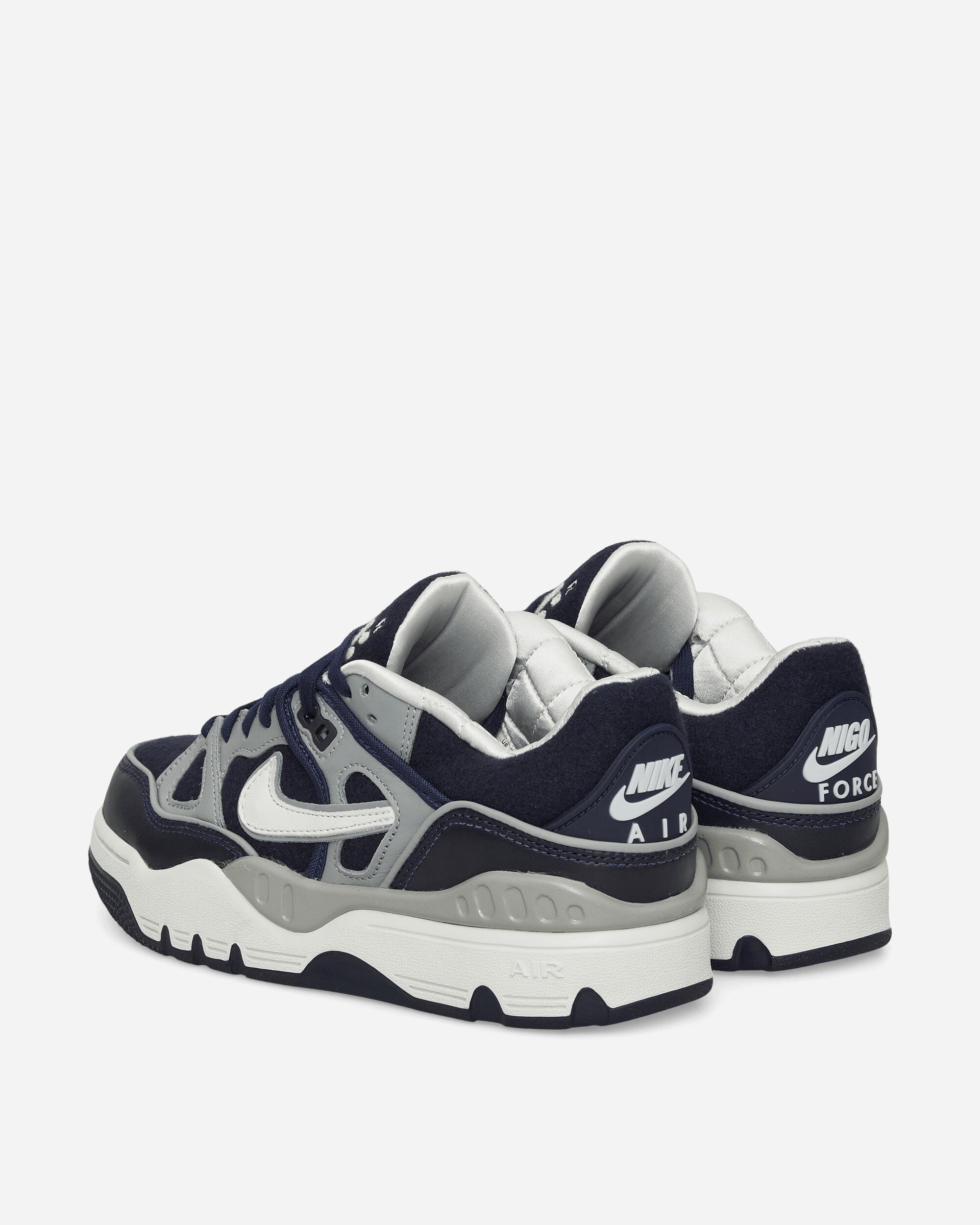 NIGO Air Force 3 Low Sneakers Midnight Navy / Shadow Grey