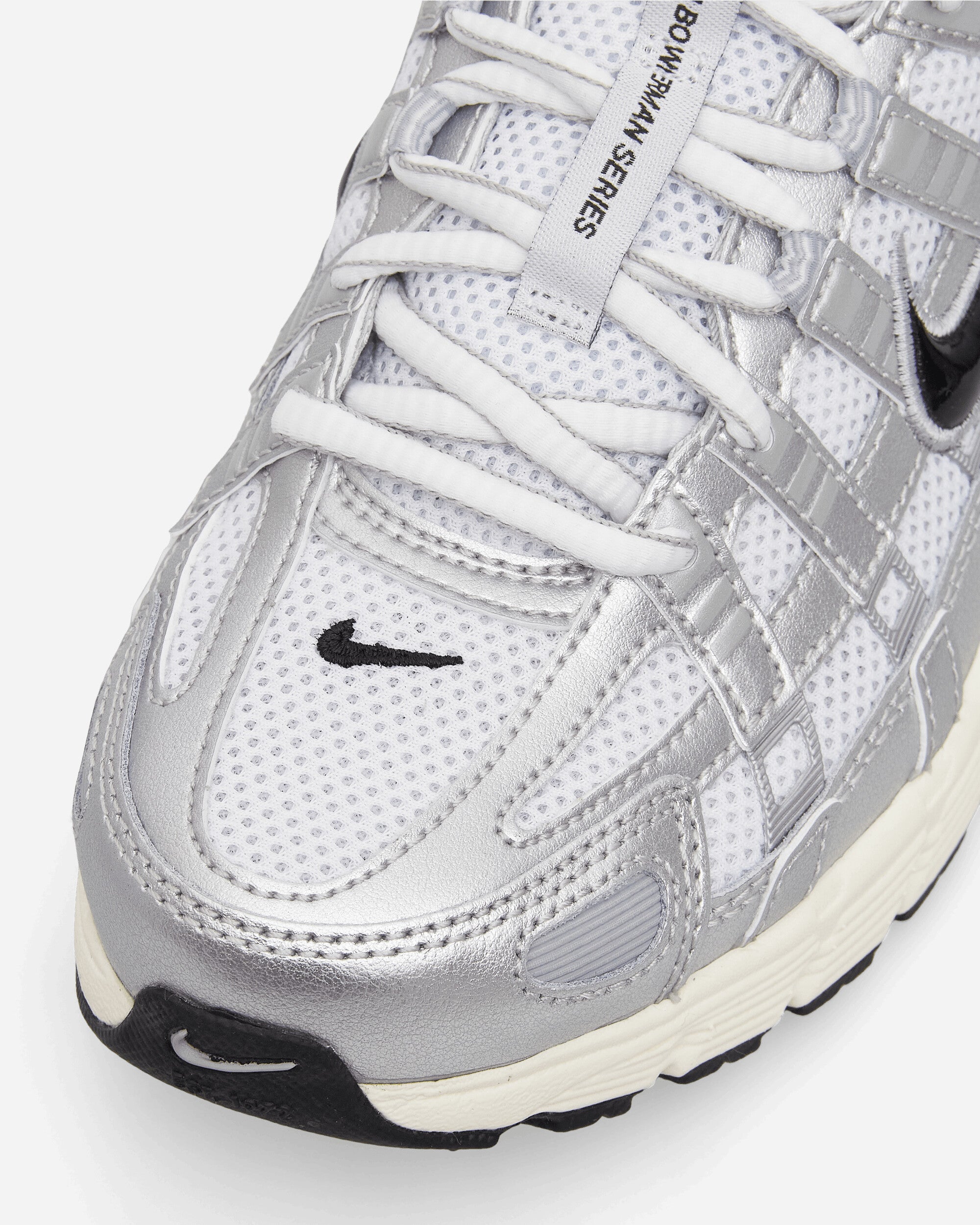 P-6000 Sneakers White / Metallic Silver