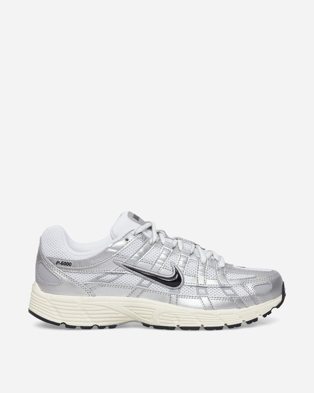 P-6000 Sneakers White / Metallic Silver