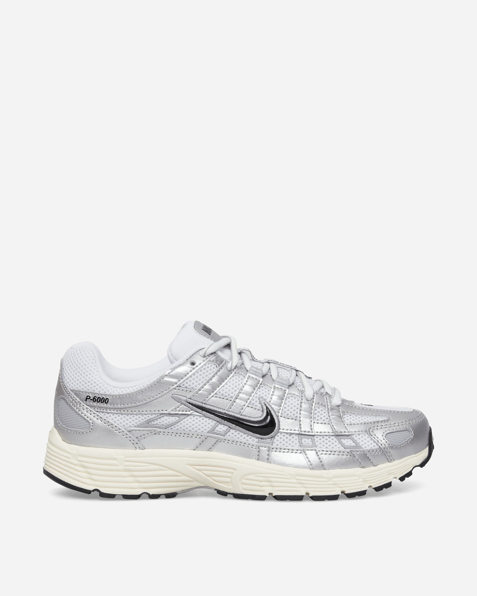 P-6000 Sneakers White / Metallic Silver