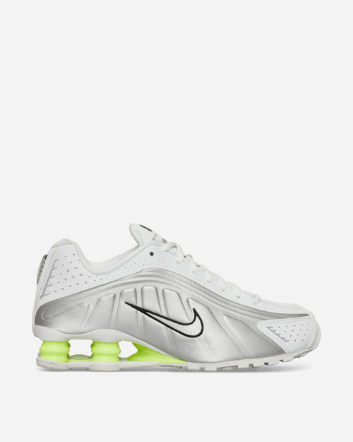 Women's Shox R4 Sneakers White / Metallic Silver / Volt