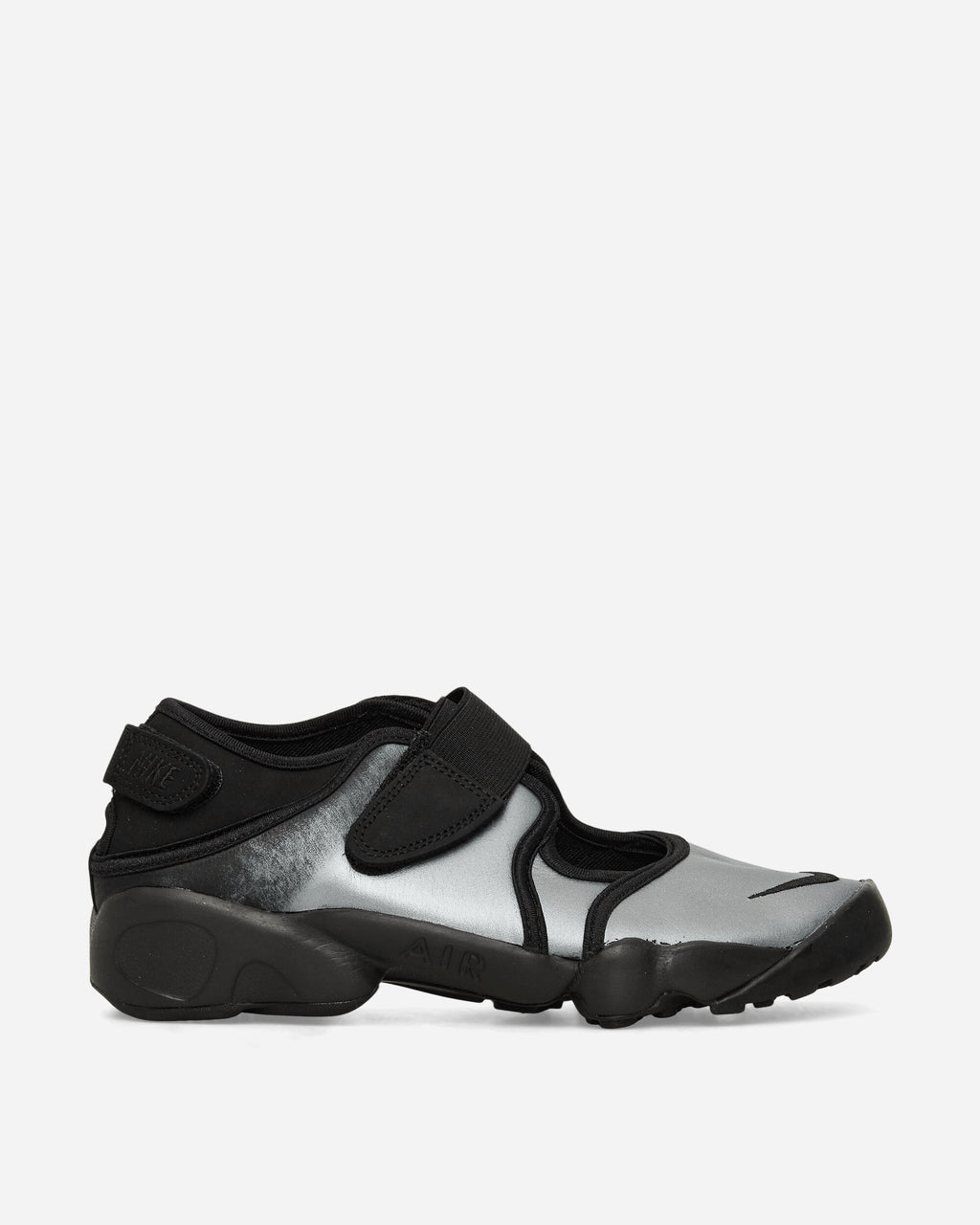 Women's Air Rift Leather Sandals Metallic Silver / Black