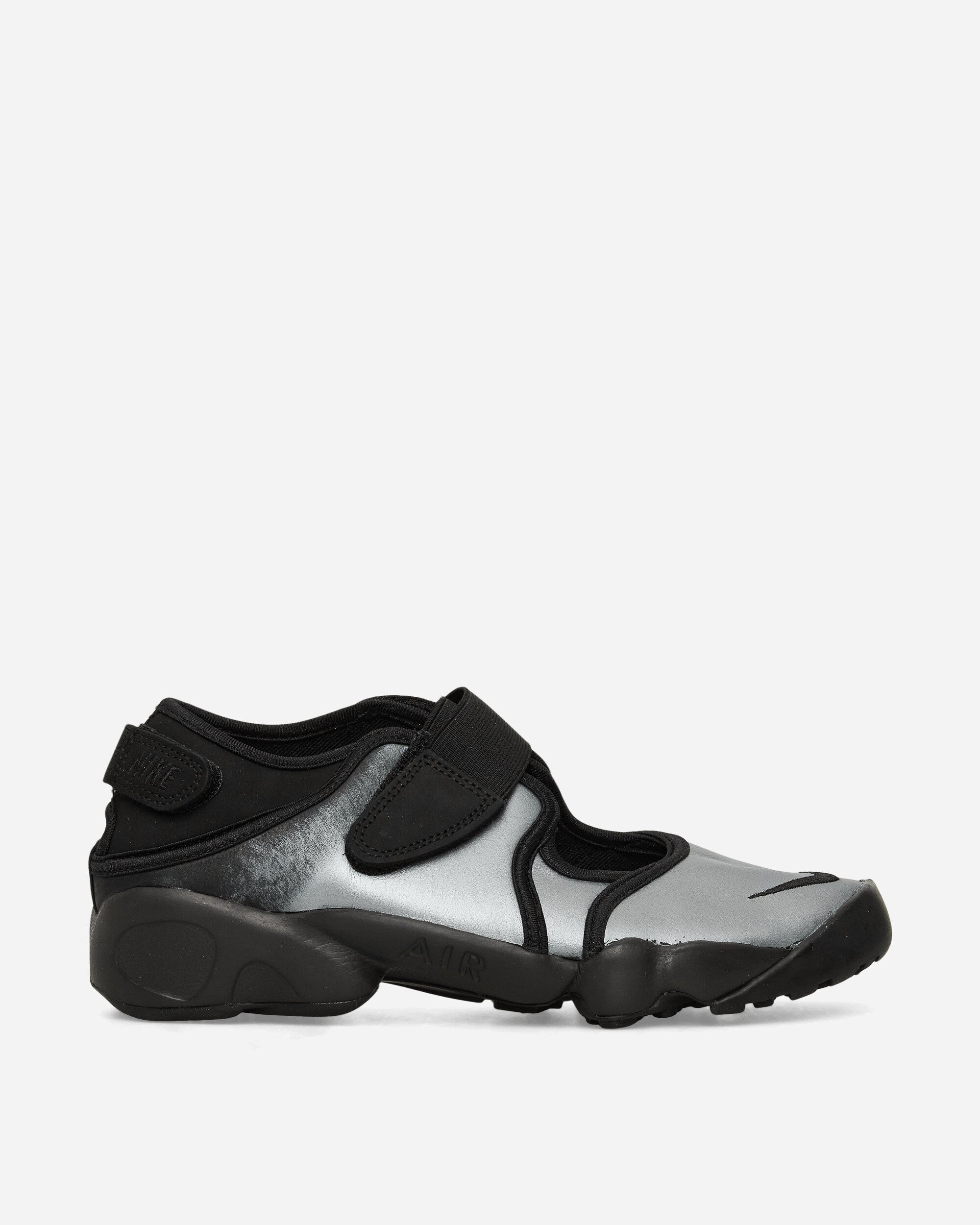 Women's Air Rift Leather Sandals Metallic Silver / Black