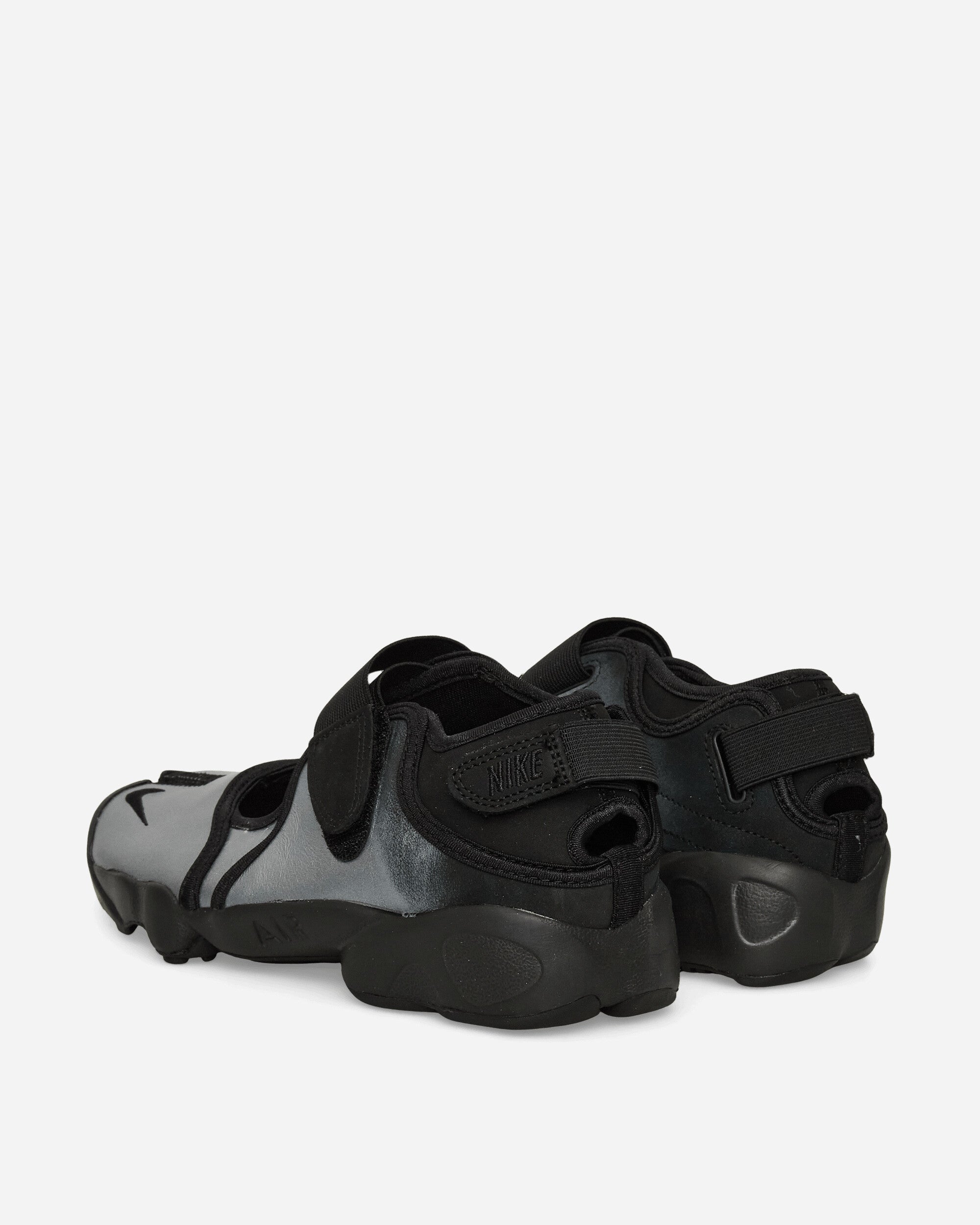 Women's Air Rift Leather Sandals Metallic Silver / Black