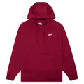 Sportswear Club Fleece Pullover Hoodie - Pomegranate/White