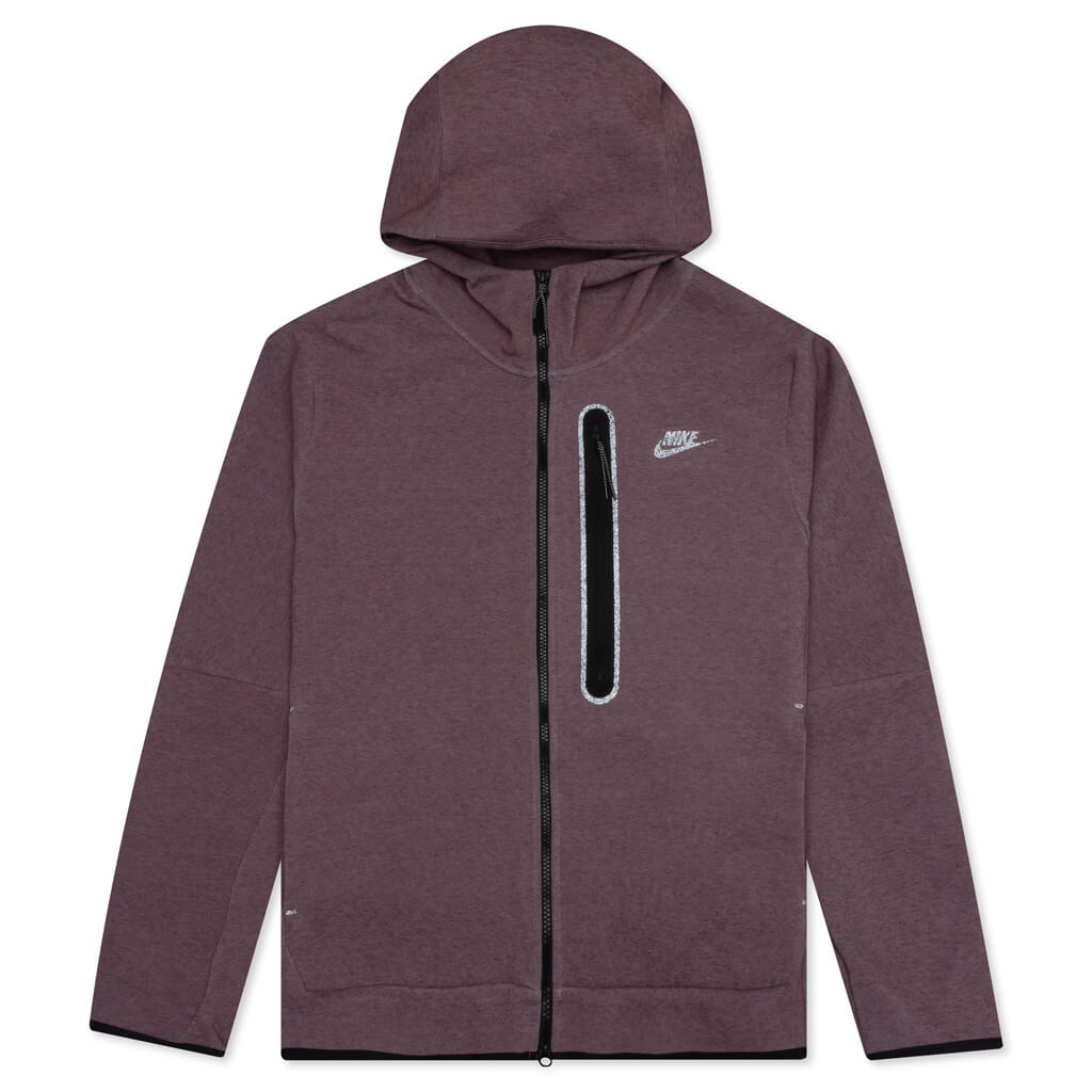 Sportswear Tech Fleece Full - Zip Hoodie - Dark Wine/Heather