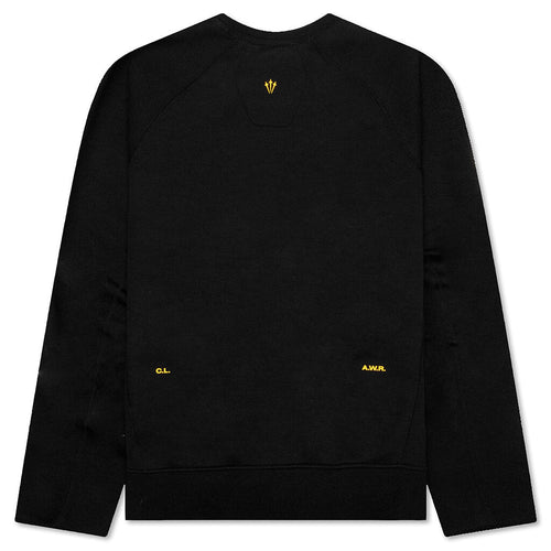 NOCTA Tech Fleece Crew - Black/University Gold