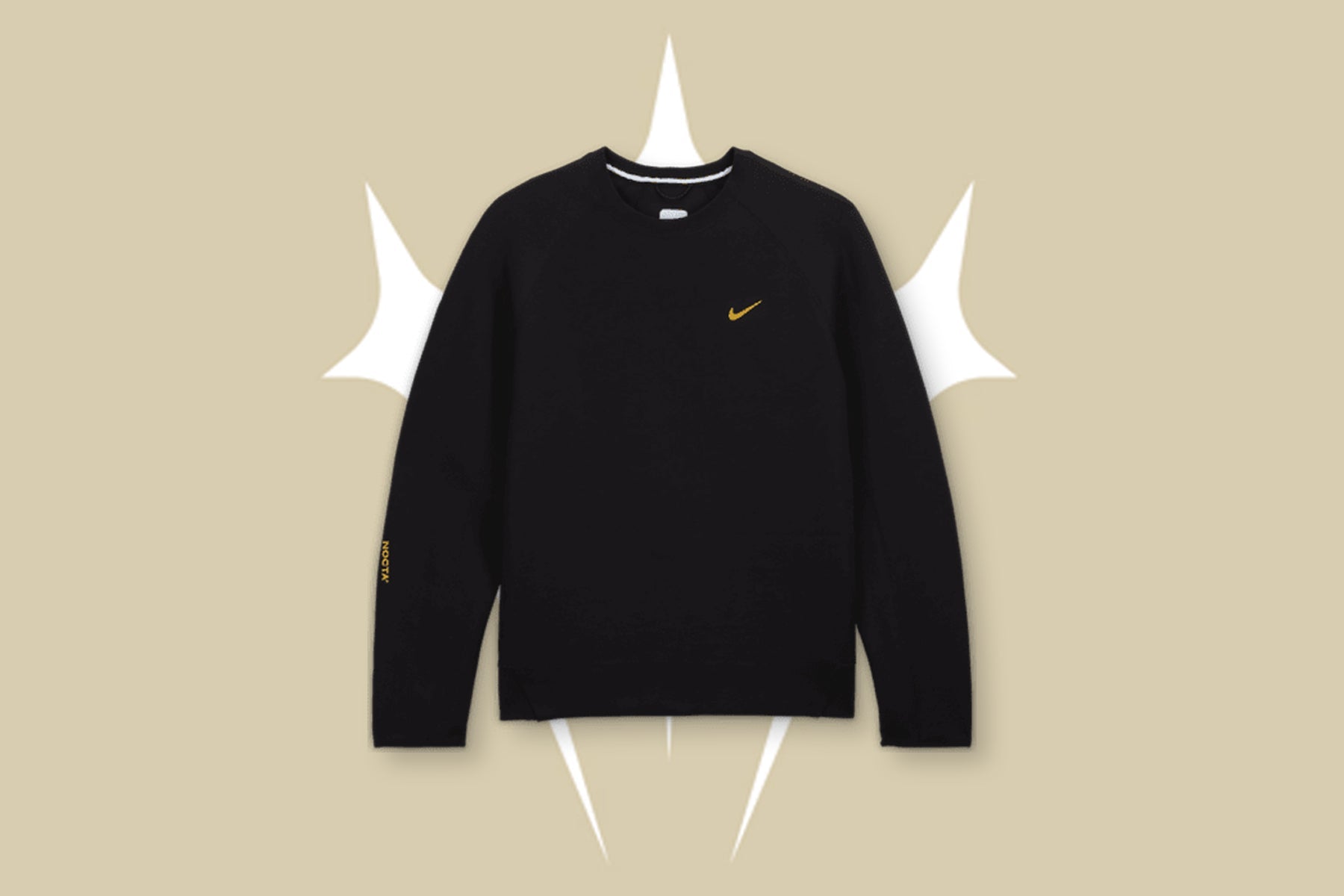 NOCTA Tech Fleece Crew - Black/University Gold