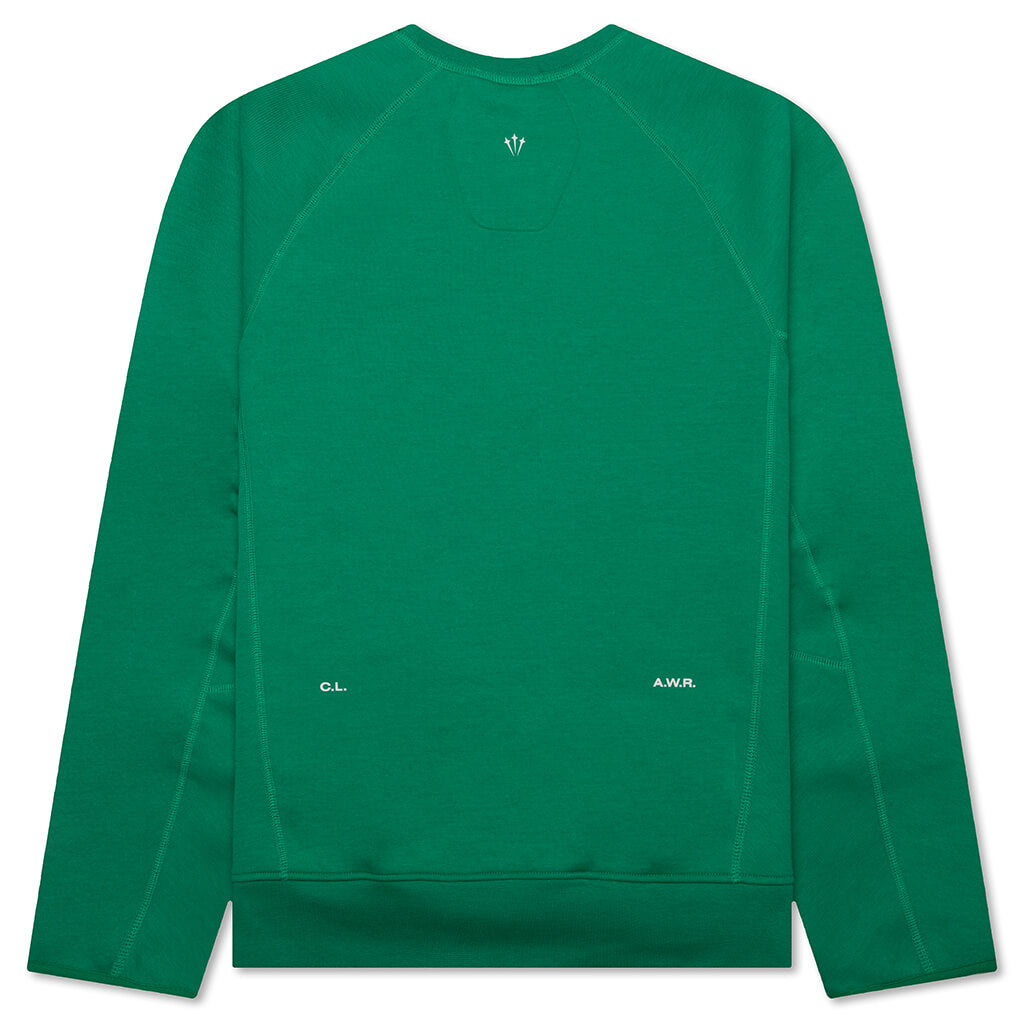 NOCTA Tech Fleece Crew - Stadium Green/Sail