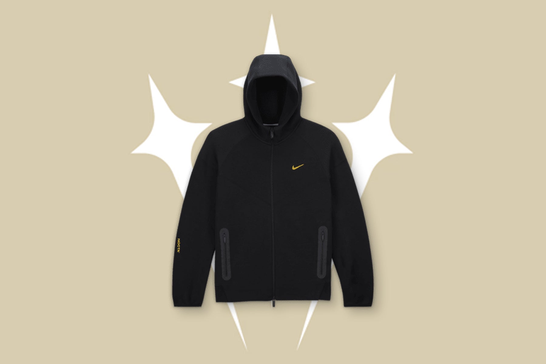 NOCTA Tech Fleece Hoodie - Black/University Gold