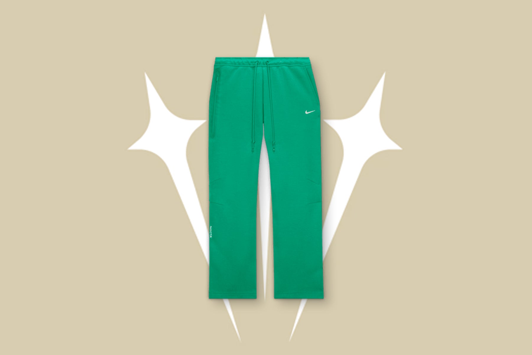 NOCTA Tech Fleece Open - Hem Pant - Stadium Green/Sail