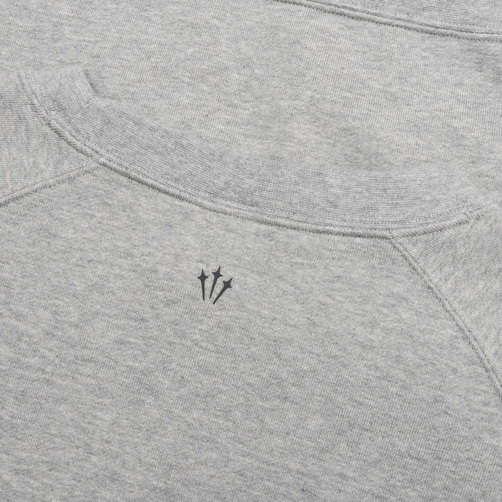 Nocta NRG CS Fleece Crew - Dark Grey Heather/Black