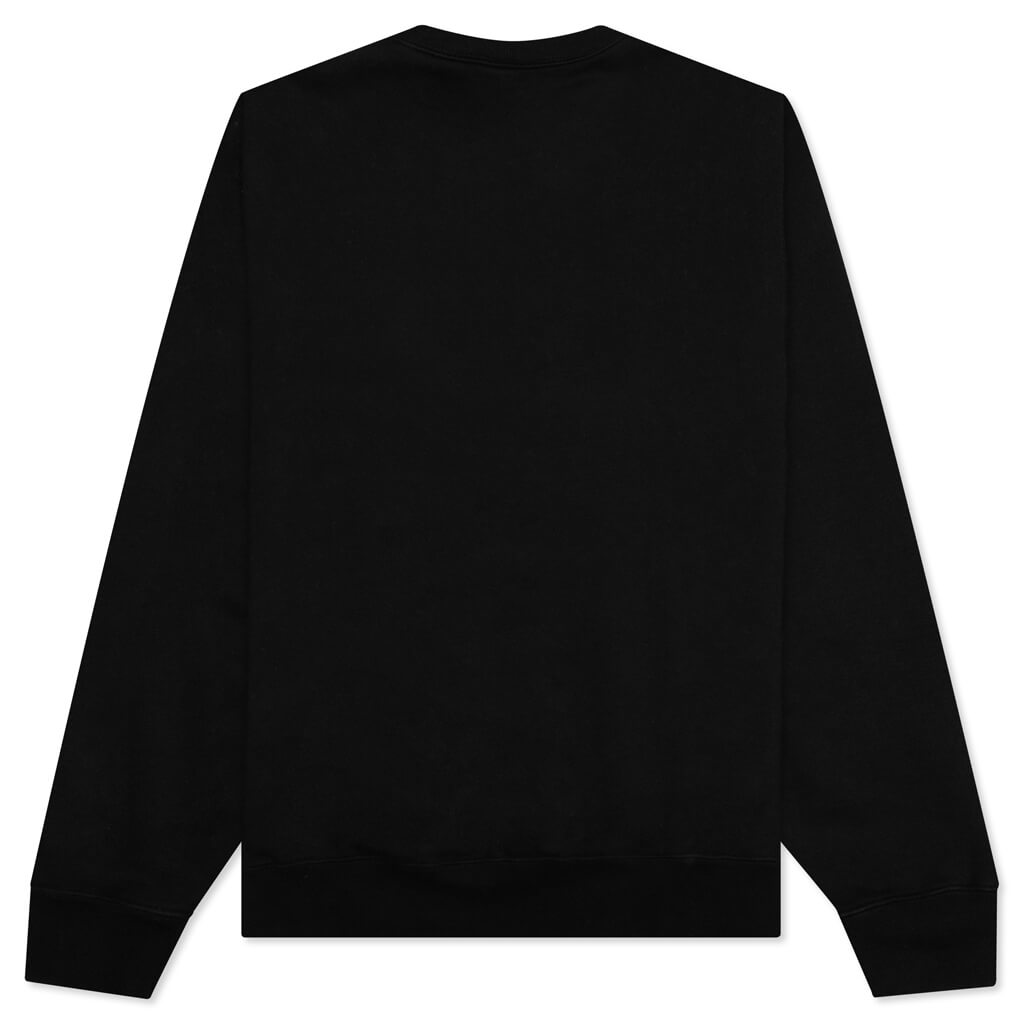 Washed Fleece Crew Neck - Black/Black/Sail