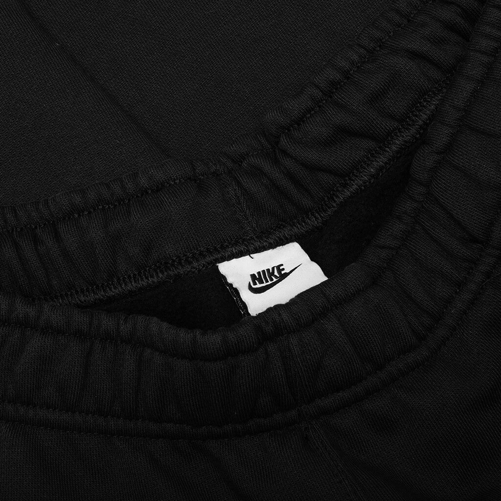Washed Fleece Pant - Black/Sail