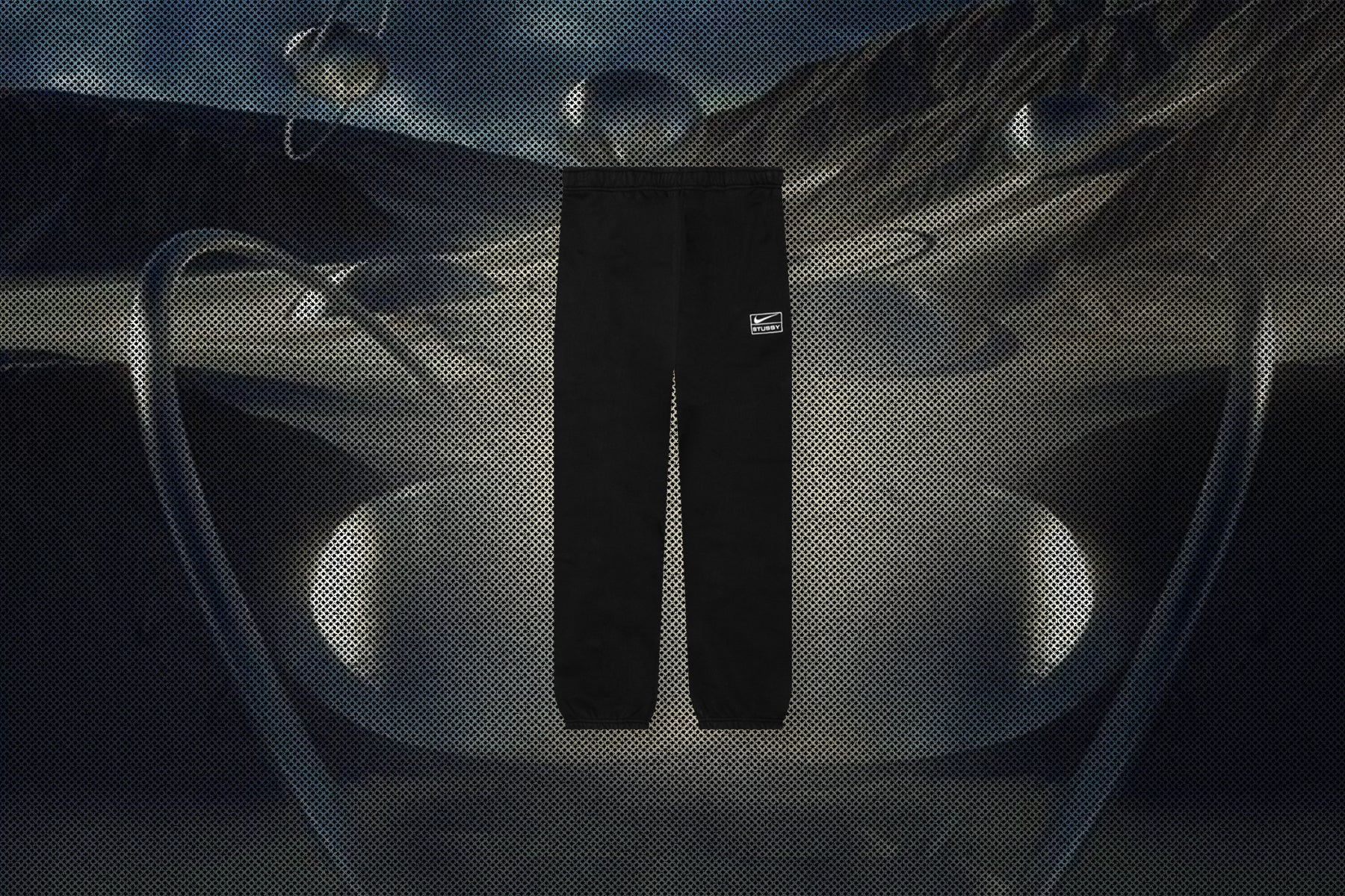 Washed Fleece Pant - Black/Sail