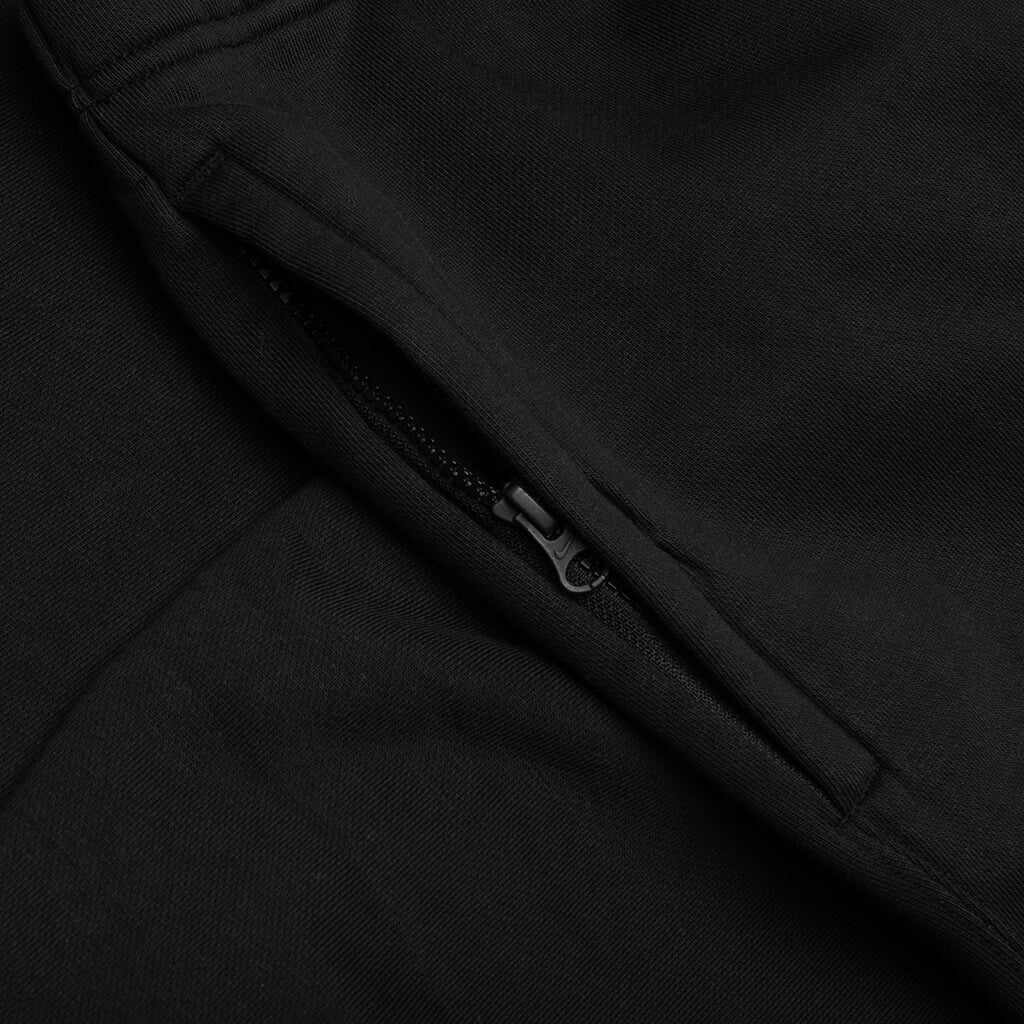 Washed Fleece Pant - Black/Sail