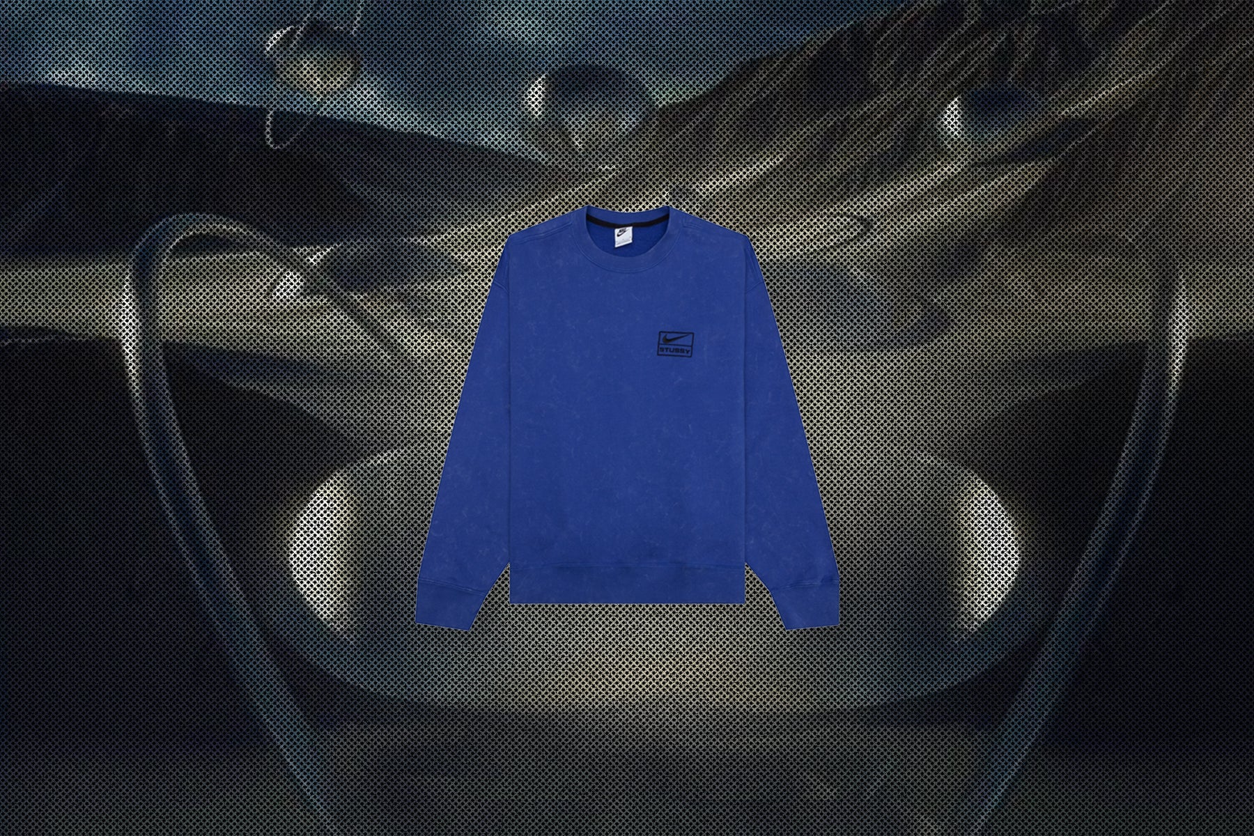 NRG Acid Wash Crew - Game Royal/Black/Black