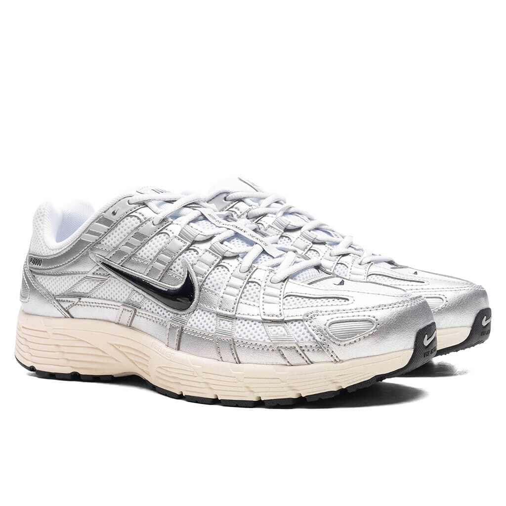 P - 6000 - White/Black/Metallic Silver/Flat Silver