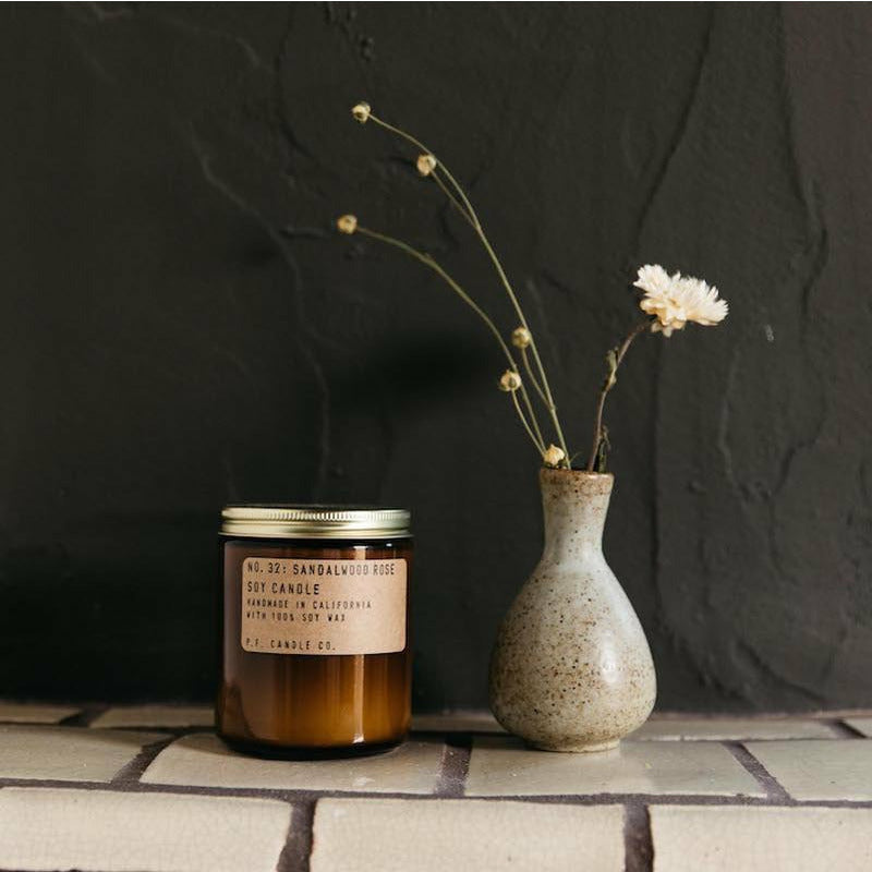 7.2 OZ STANDARD SOY CANDLE - SANDALWOOD ROSE
