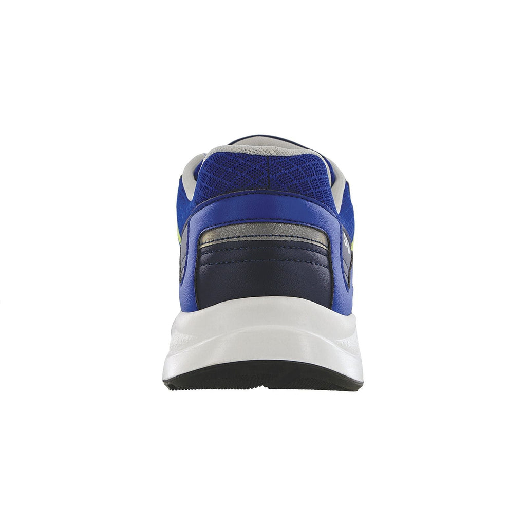 Men's Pursuit Lace Up Sneaker in Blue / Neon Yellow