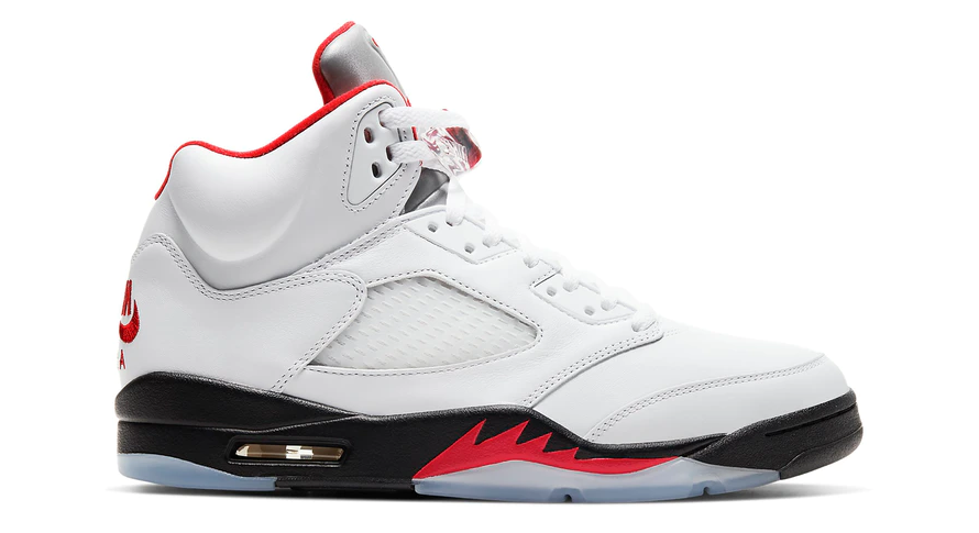 5 Retro Fire Red Silver Tongue (2020)