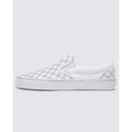 Classic Slip-On Checkerboard Shoe in Metallic True White