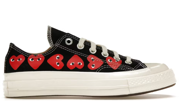 Chuck Taylor All Star 70 Ox Comme des Garcons Play Multi Heart Black Red