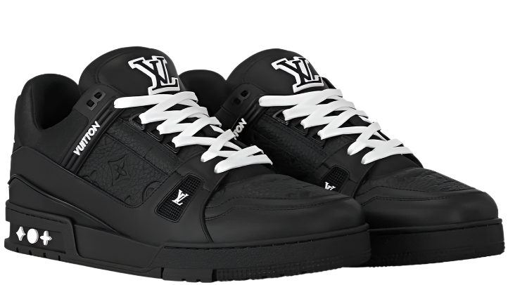 Trainer Black Embossed Monogram