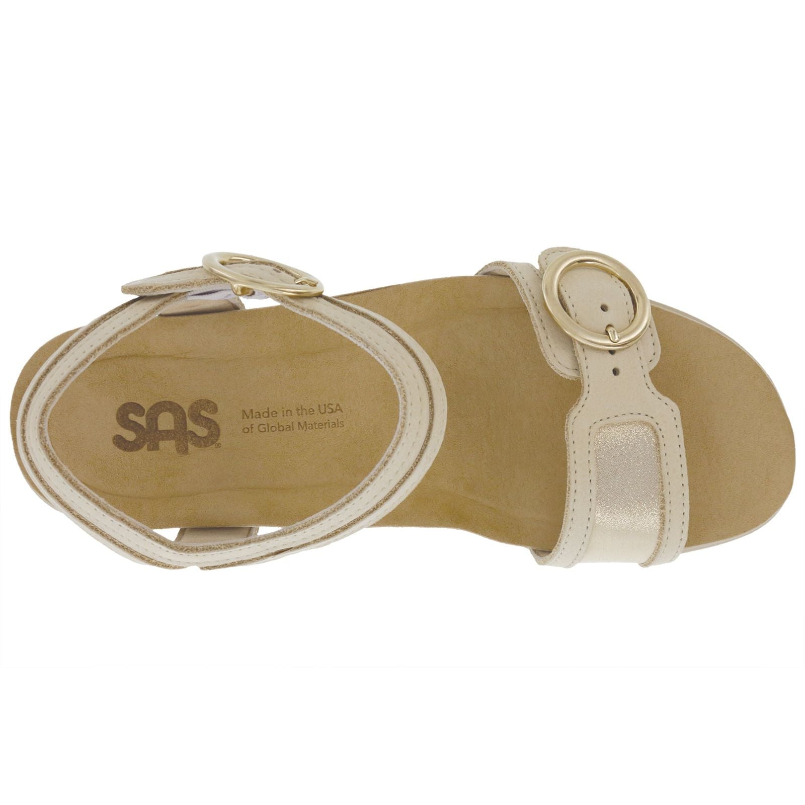 Women's Seight Wedge Sandal in Soft Gold