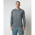 Men's Long Sleeve Tradewind Performace Tee 2.0 in Heather Grey