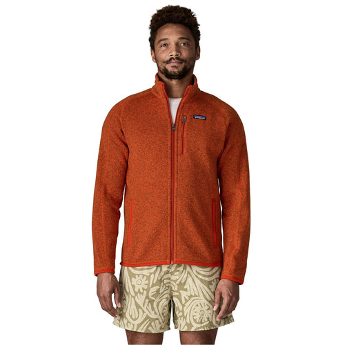 Men's Better Sweater® Fleece Jacket in Coral Orange