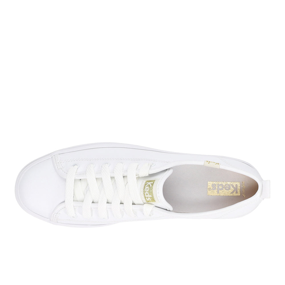 Triple Up Leather Lace Up Sneakers