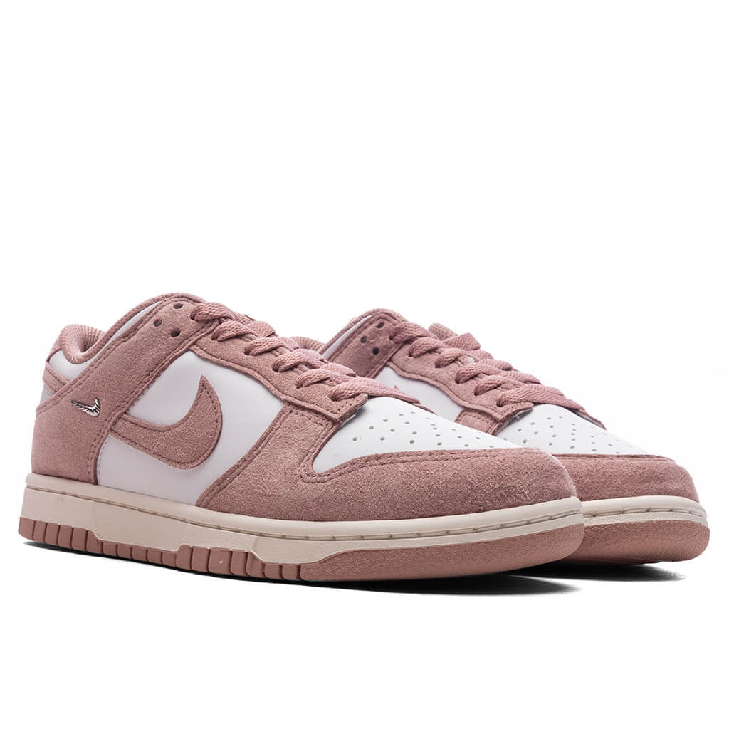 Women's Dunk Low 'Rose Whisper' - White/Particle Pink/Sail/Metallic Silver