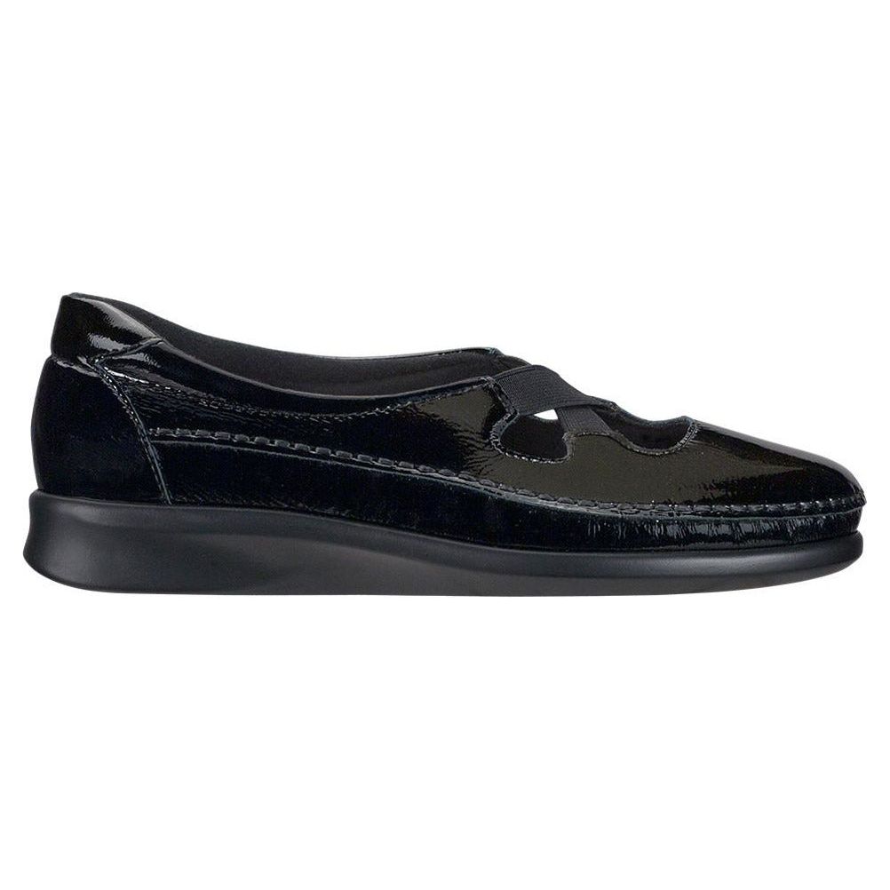 Women's Crissy Slip on Loafer in Black Patent Wide