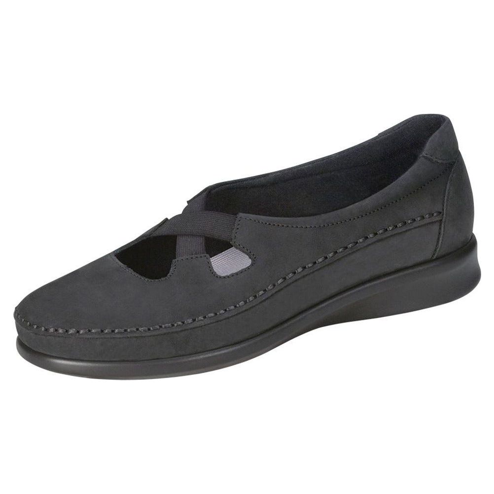Women's Crissy Slip On Loafer in Nero Wide