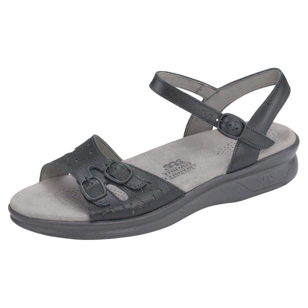 Women's Duo Quarter Strap in Black Wide