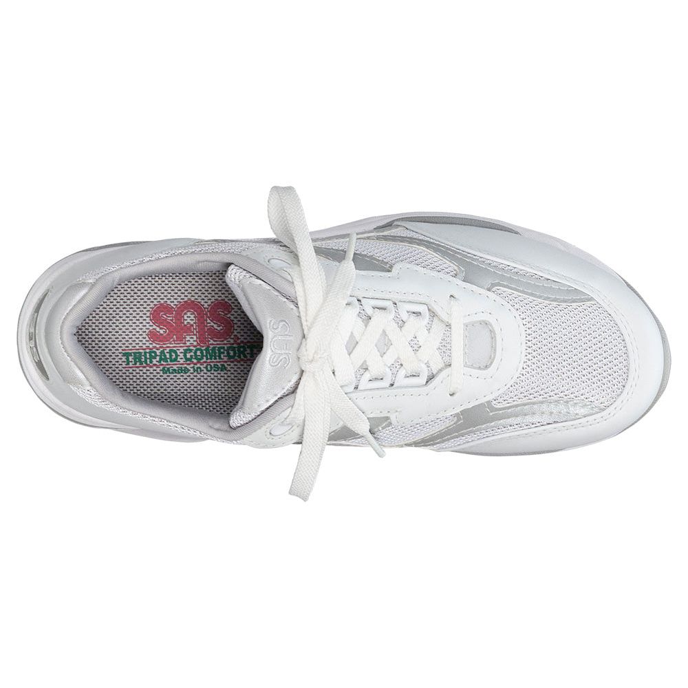 Women's Tour Mesh Lace Up Sneaker in Silver