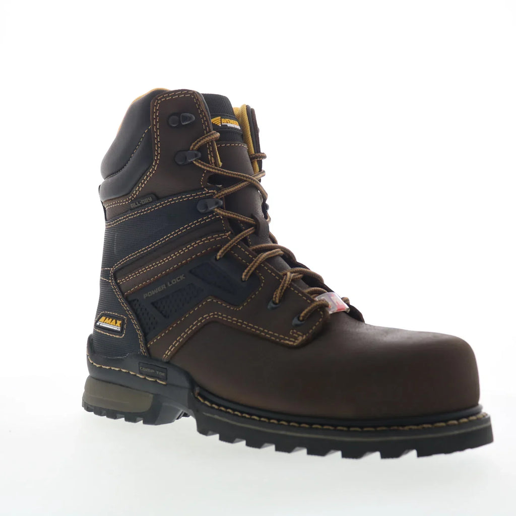 Avenger A-Max Dozer 8 - Composite Toe WP EH PR SR Mens Brown Work Boots