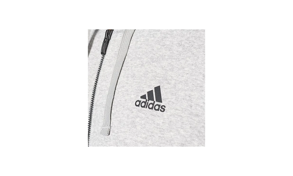 3 Stripes Big And Tall Essential Hoodie "Medium Grey Heather / Black" BR3222
